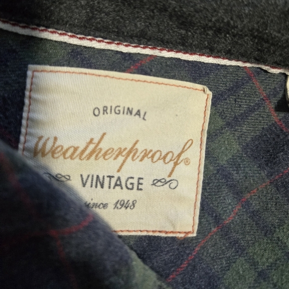 Weatherproof Vintage Men's Plaid Button-Up Shirt Long Sleeve Size XXL - Picture 5 of 5